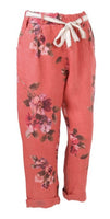Anne + Kate Italian Floral Linen trouser 10-14