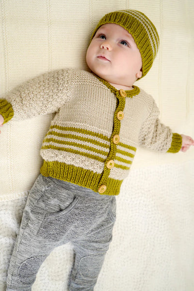 Baby Cakes Eden Cardi & Hat 8ply/DK  #Bc70 0-18 Months Knitting Pattern