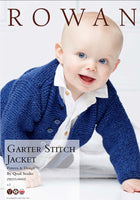 Rowan Garter Stitch Jacket Knitting Pattern 8ply/DK 0-18 months