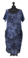 Anne + Kate Italian Rose Linen Lagenlook Dress