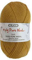 Crucci 4ply Pure Wool Mustard 13