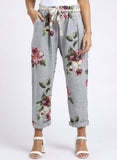 Anne + Kate Italian Floral Linen trouser 10-14