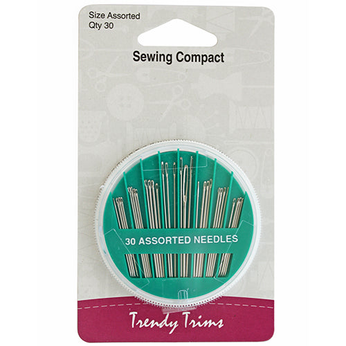 Sewing Compact - 30 assorted needles