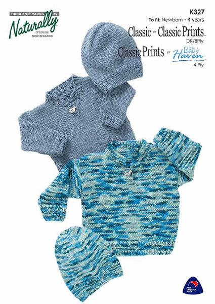 Naturally Baby Haven Classic & Classic Prints 4ply & 8ply #K327