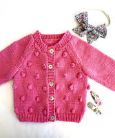 Touch Yarns April Cardigan #118 Baby/Children’s Knitting Pattern