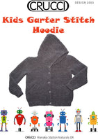 Crucci Kids Garter Stitch Hoodie Knitting Pattern #2003