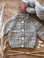 Touch Yarns Scrubby Hill Cardigan #143 Baby/Children’s Knitting Pattern