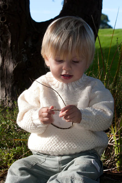 Little Cupcakes Marzipan Twist Sweater Lf16 1-8 years Knitting Pattern