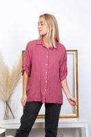 Anne + Kate Italian Trapani Linen Button Shirt