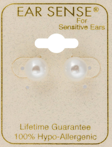 Ear Sense Earrings WPE-8 8mm Pearl Stud Earrings