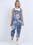 Anne + Kate Italian Rose Print Dungarees 10-16