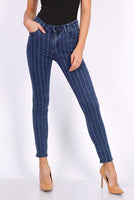 Zac & Zoe Denim Jeans Blue Pin Stripe