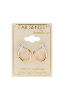 Ear Sense Earring 12mm Gold Click Hoop F492-2