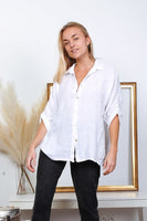 Anne + Kate Italian Trapani Linen Button Shirt