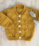 Touch Yarns September Eyelet Cardigan Knitting Pattern 123 Size 3 months - 8 years 8ply/DK