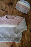Baby Cakes Aspen Sweater & Hat Bc112 8ply/DK 0-18 months Knitting Pattern