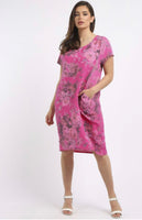 Anne + Kate Italian Rose Linen Lagenlook Dress