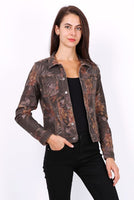 Zac & Zoe Reversible Denim Jackets Taupe