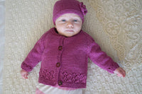 Baby Cakes Harriet Cardi & Hat  #Bc66 0-18 Months Knitting Pattern