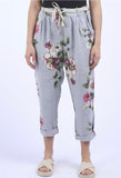 Anne + Kate Italian Floral Linen trouser 10-14