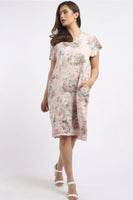 Anne + Kate Italian Rose Linen Lagenlook Dress