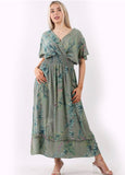 Anne + Kate Italian Garden Print Maxi Dress