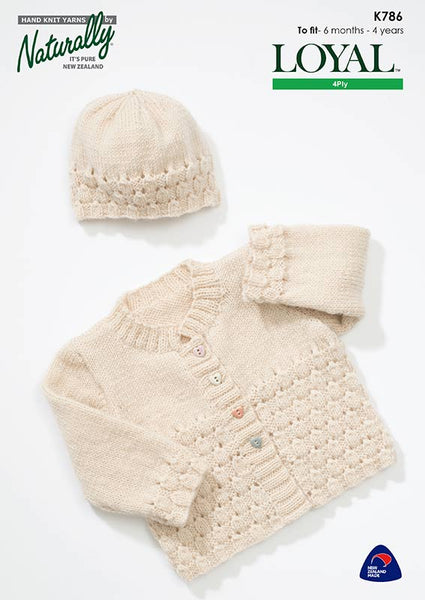 Naturally Baby Loyal 4ply Knitting Pattern 6 months - 4 Years K786