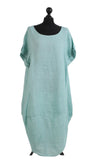 Anne + Kate Italian Plain Linen Lagenlook Dress