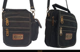 Canvas satchel double zip small 3524