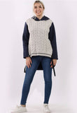 Anne + Kate Italian Cable Knit Hoddie