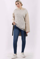 Anne + Kate Italian Cable Knit Hoddie