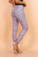 Onado Reversible Denim Jeans Houndstooth Pink