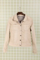 Onado Reversible Denim Jacket Houndstooth Beige