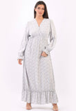 Anne + Kate Italian Floral Long Sleeve Maxi Dress